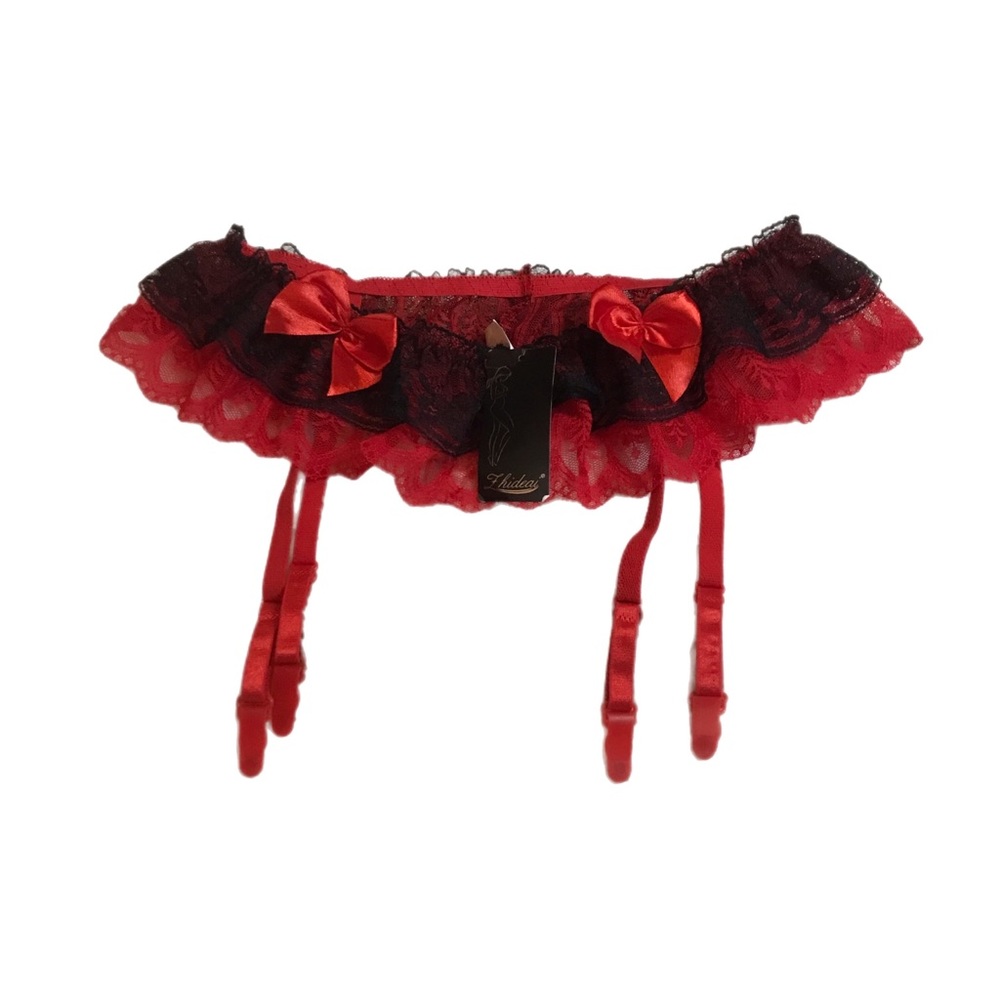 NWT Fhideai Women’s Garter Belt Intimate And Sleepwear Red | Size - Multi